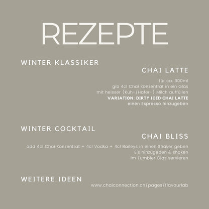 Gift Voucher (two bottles of Chai concentrate, incl. shipping)