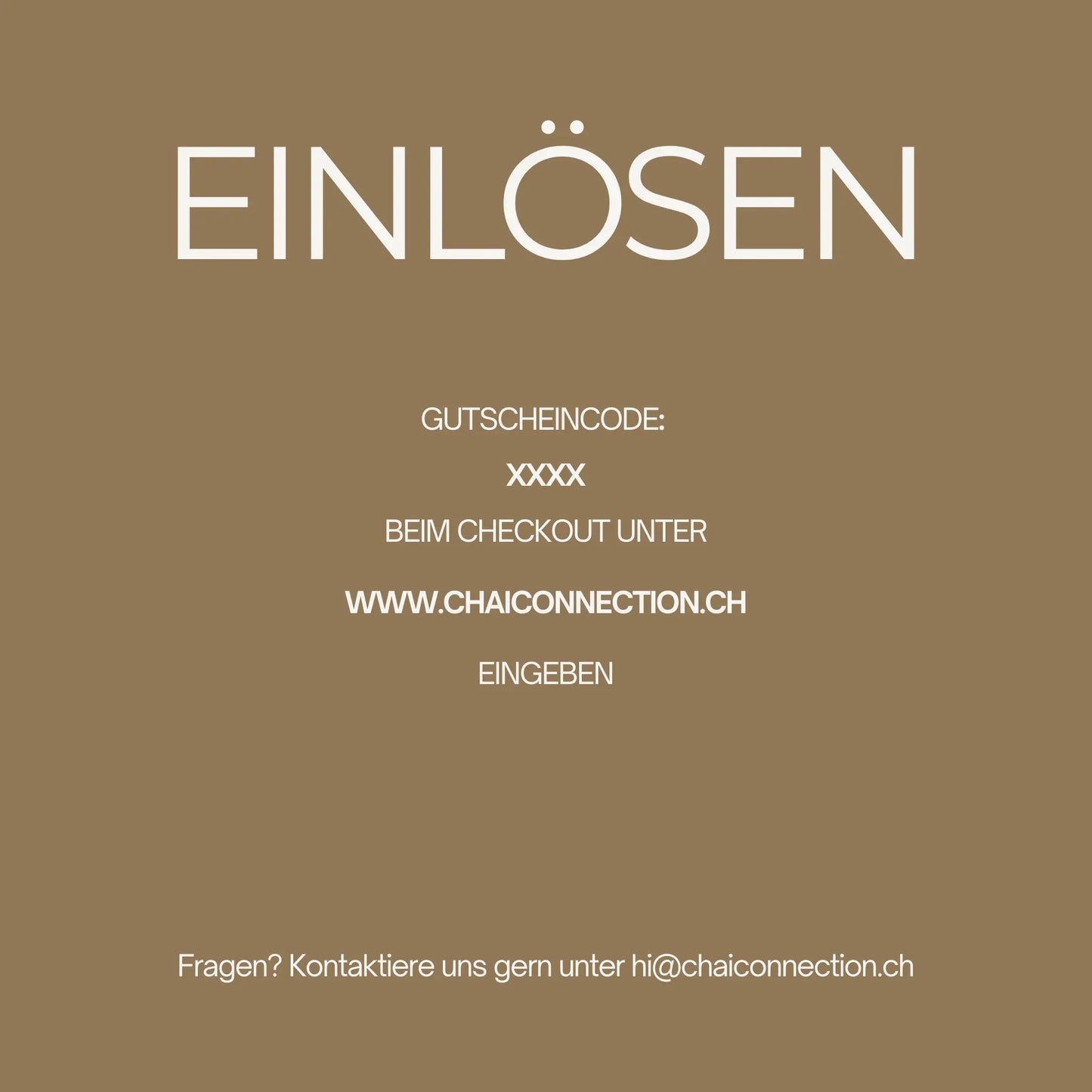 Geschenk Gutschein 50 CHF